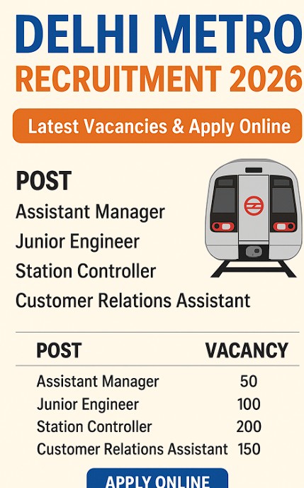 Delhi metro recruitment 2026