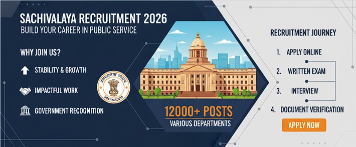 Sachivalaya Bharti 2026 Apply Online