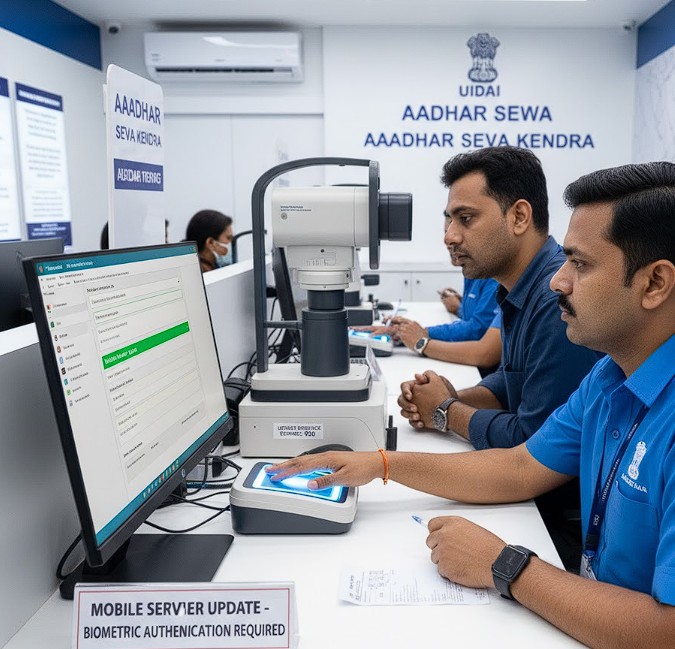 how to change mobile number in aadhaar card