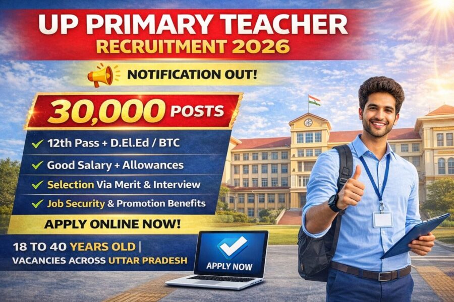 UP primary teacher recruitment 2026
