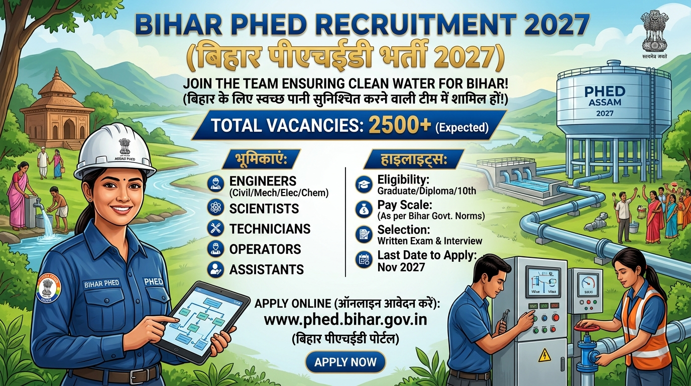 Bihar PHED Recruitment 2027