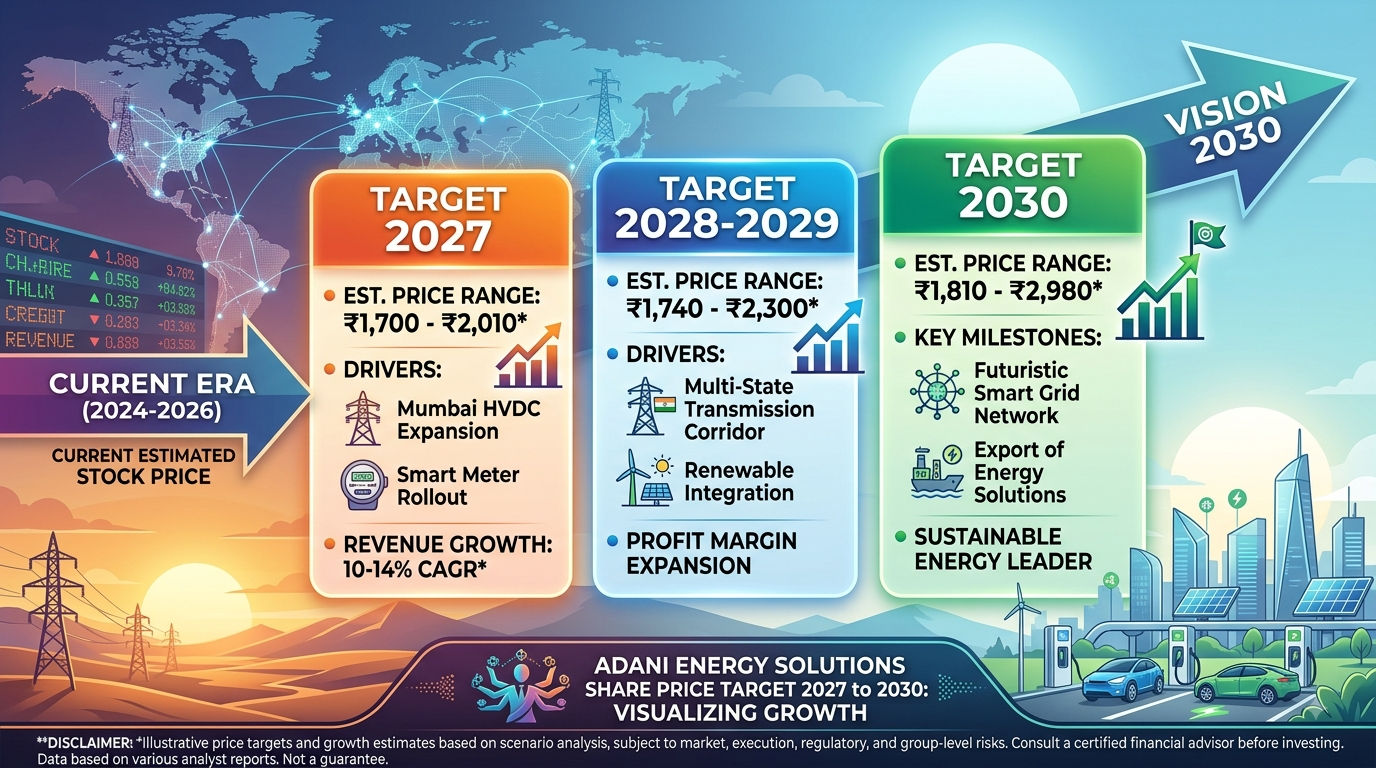 Adani Energy Solutions Share Price Target 2027 to 2030