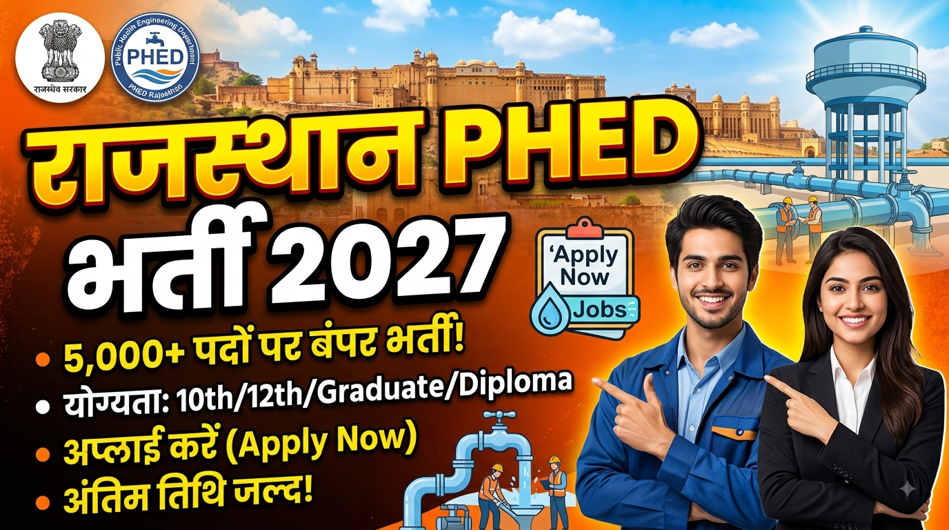Rajasthan PHED Vacancy 2027
