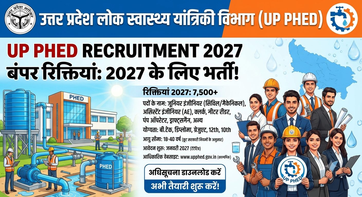 UP PHED Vacancy 2027