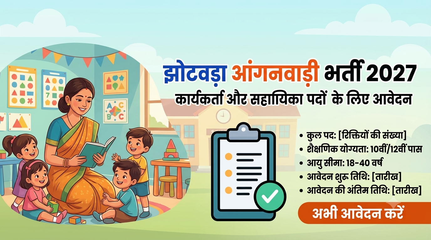 Jhotwara Anganwadi Vacancy 2027