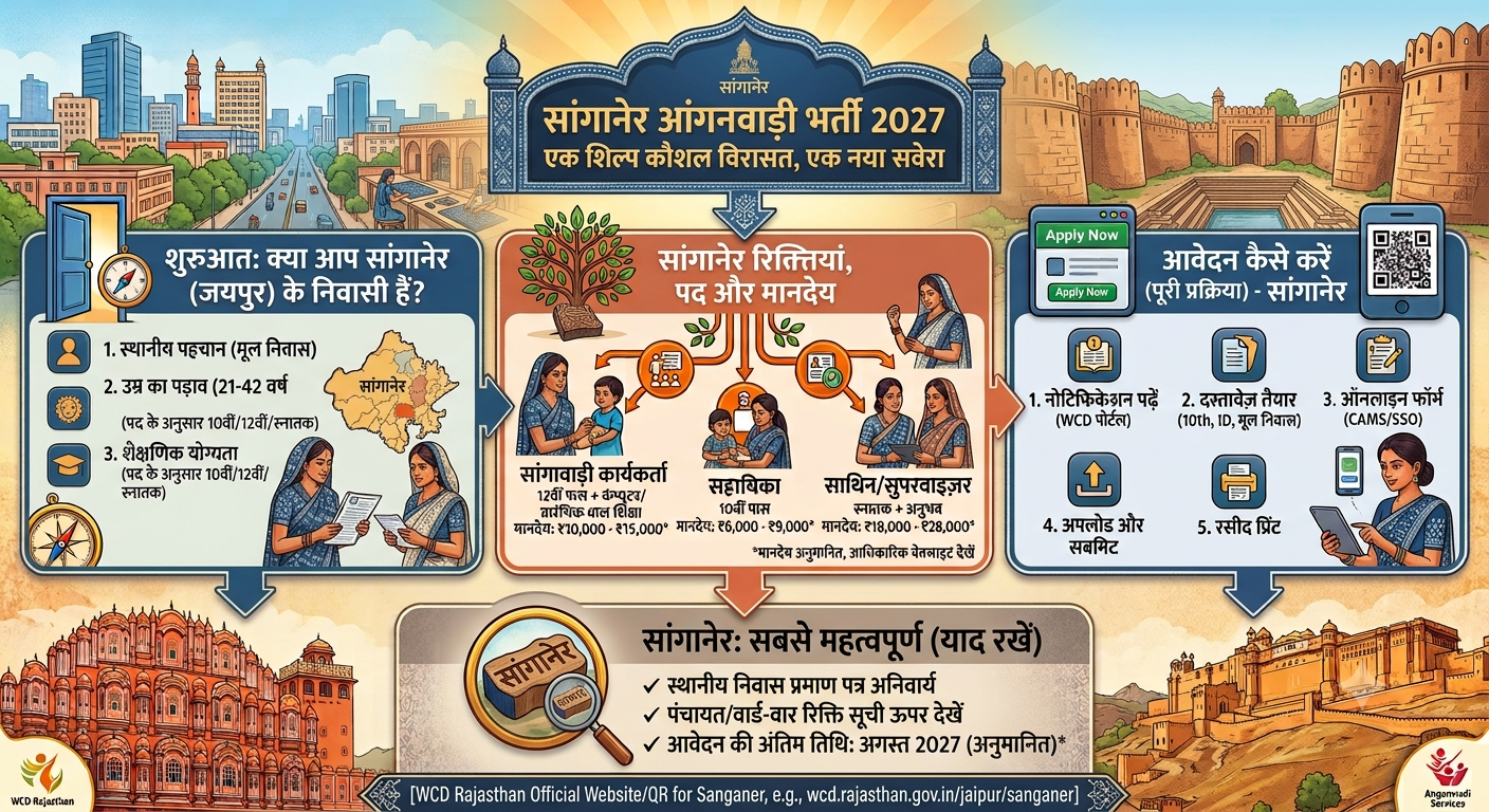 Sanganer Anganwadi Vacancy 2026