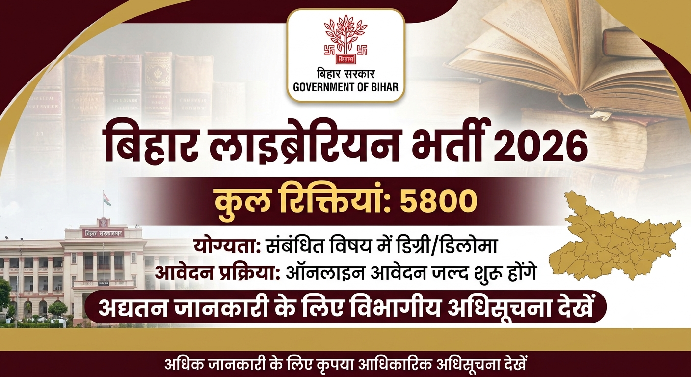 Bihar Librarian Vacancy 2026-27