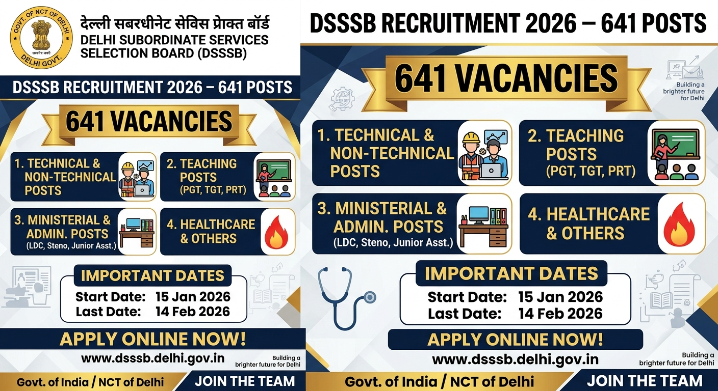 DSSSB Recruitment 2026