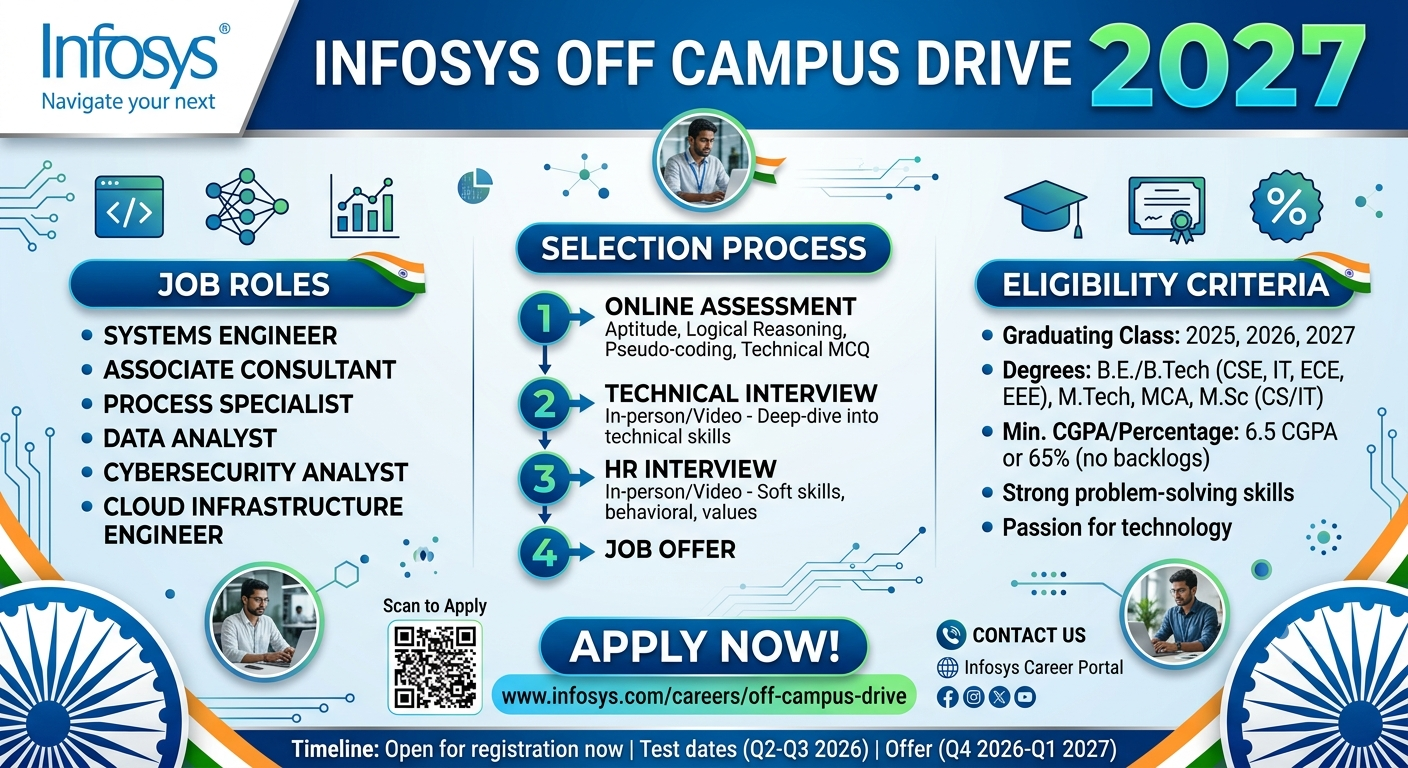 Infosys Off Campus Drive 2027