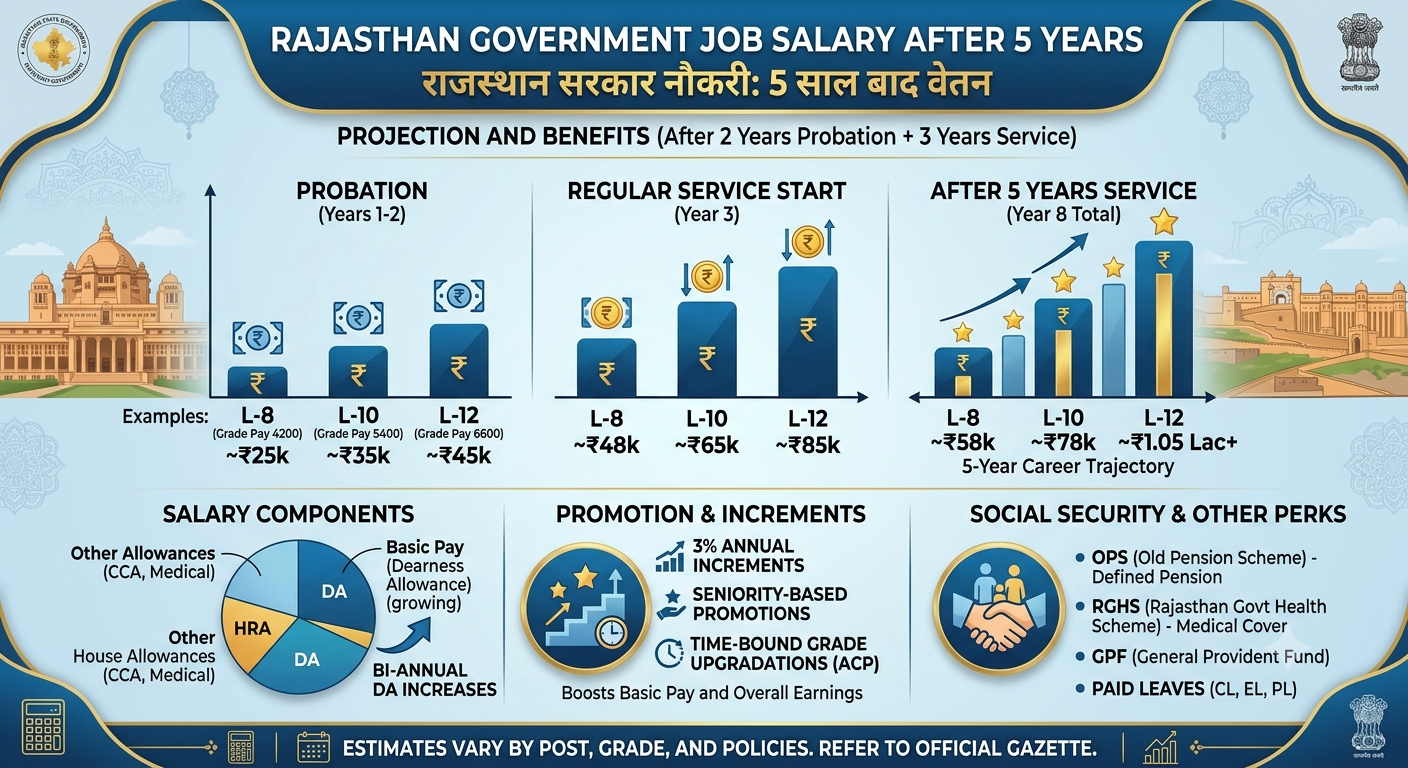 Rajasthan Government Job Salary After 5 Years