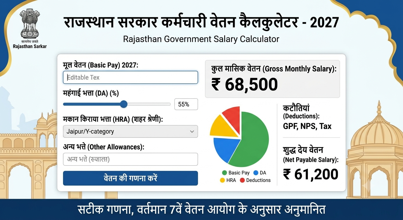 Rajasthan Government Salary Calculator 2027