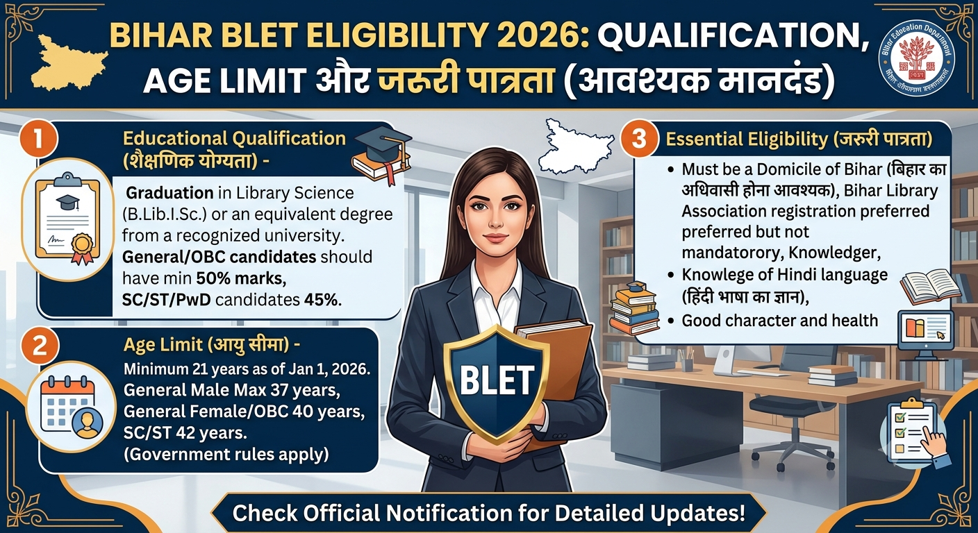 Bihar BLET Eligibility 2026